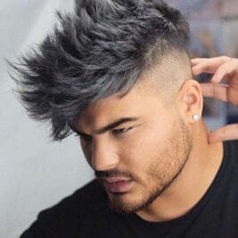 silver highlights mens hair color