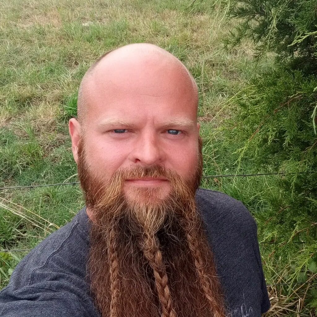 Modern Braided Beard Style