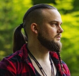 Braided Beard Style: 21 Badass Haircuts For Formidable Warriors 12 Braided Beard Style