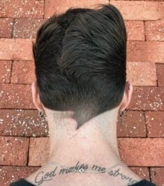 Upwards Ducktail Haircut