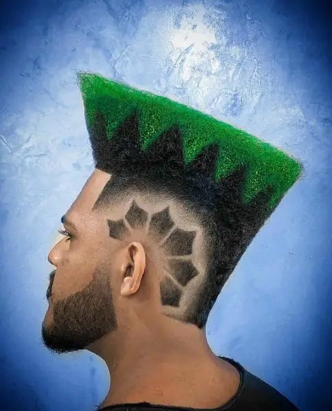 Angled Front Flat Top Haircut