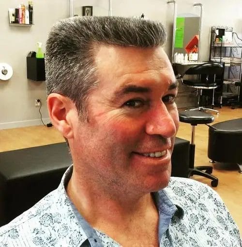 Gray Flat Top Haircut