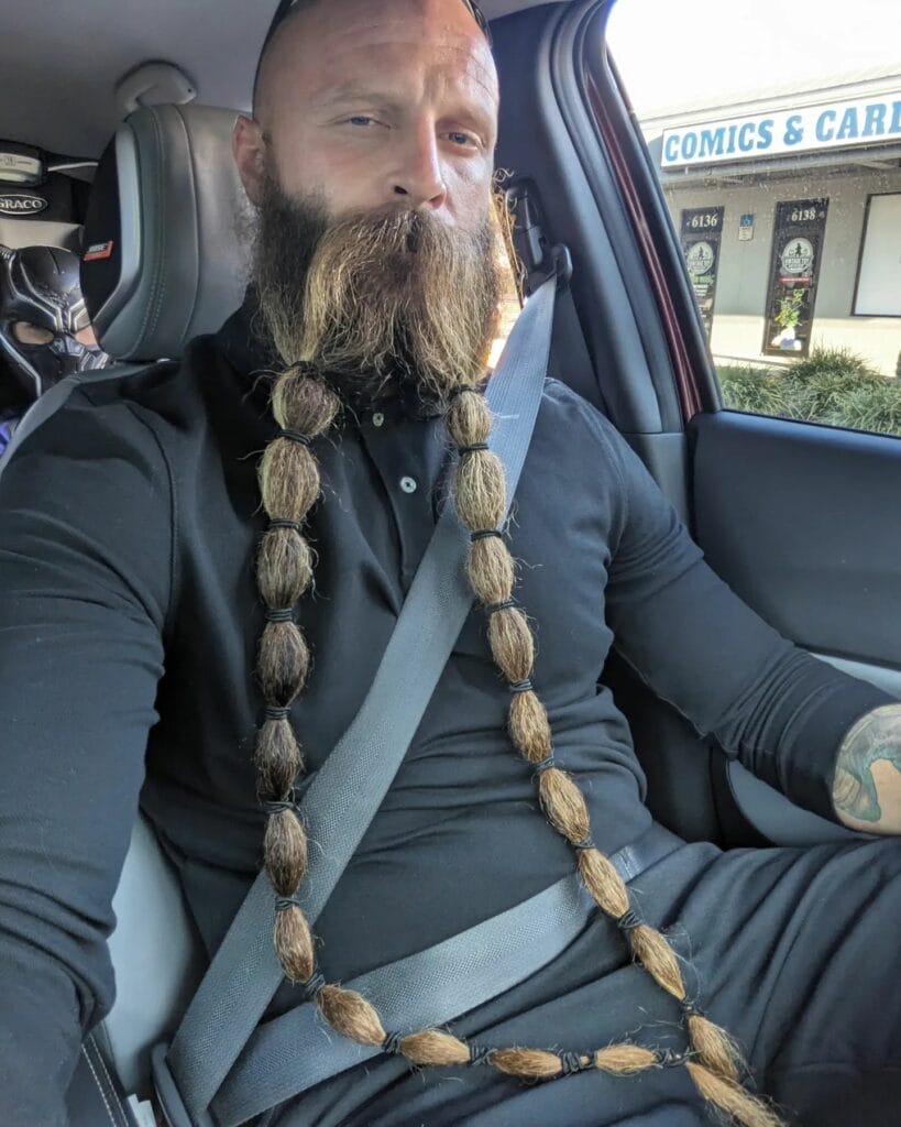Braided Beard Style: 21 Badass Haircuts For Formidable Warriors 14 Forked Braided Beard Braided Beard Style: 21 Badass Haircuts For Formidable Warriors
