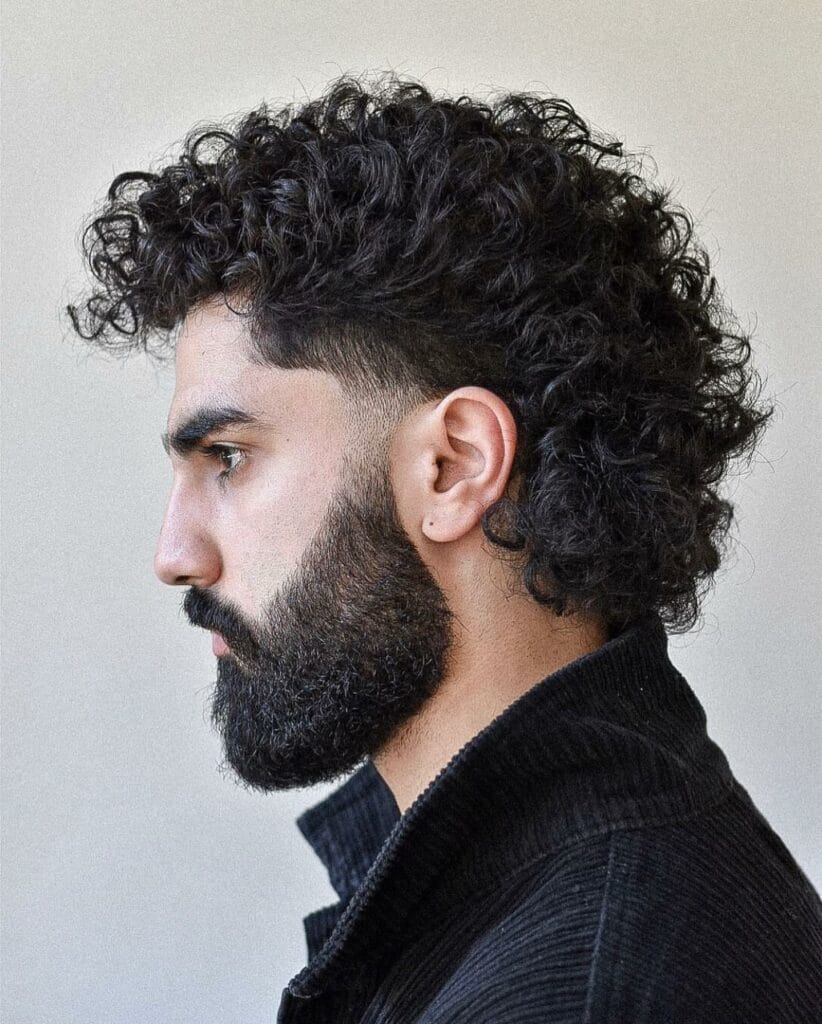 curly beard styles