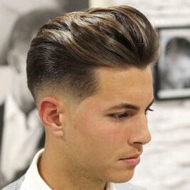 men's Short Sides And Long Top Haircut