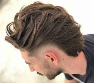 wavy Short Sides And Long Top Haircut