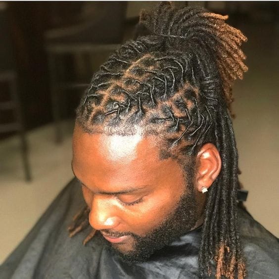 50 Dreadlocks for men that will put people in a dazzling trans 10 High ponytail Dreadlocks for men