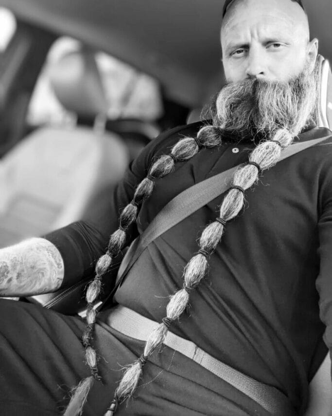 Braided Beard Style: 21 Badass Haircuts For Formidable Warriors 11 Double Dutch Braided Beard