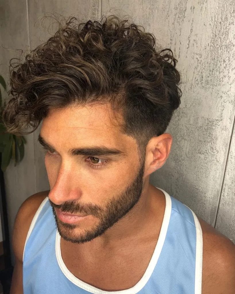 Regular Haircut Reinvented: A Fresh Take on Timeless Style 34 Temple Fade with Pushed Back Quiff