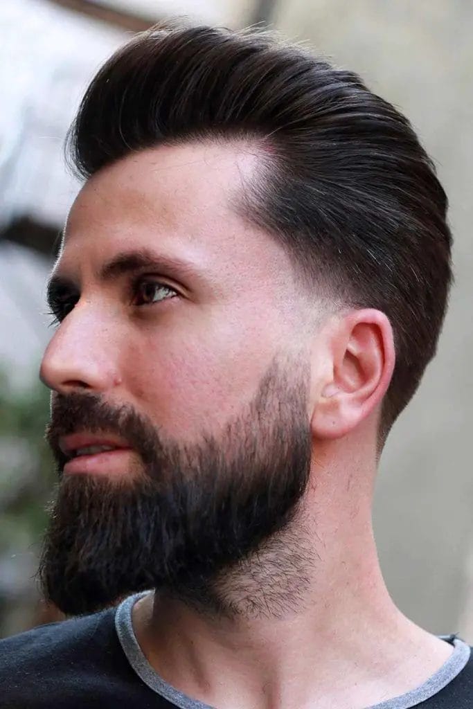 Classic Pompadour Haircut For Men With Thin Hair