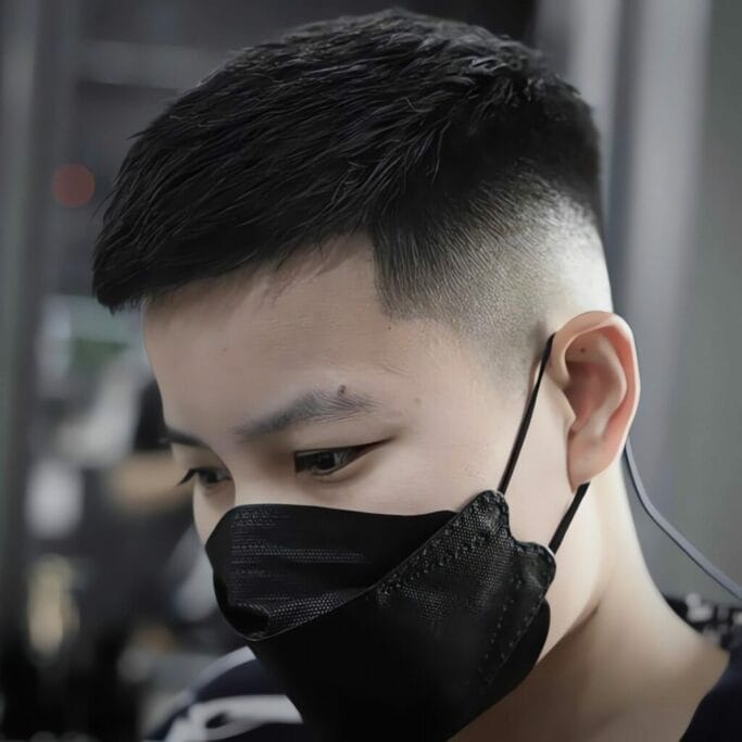 asian buzz cut