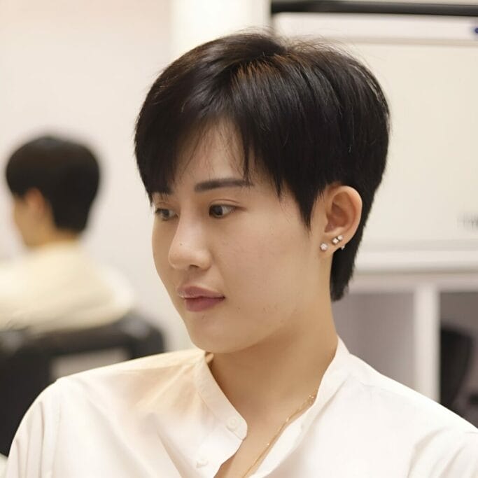 K-Pop Style Asian Men Hairstyle