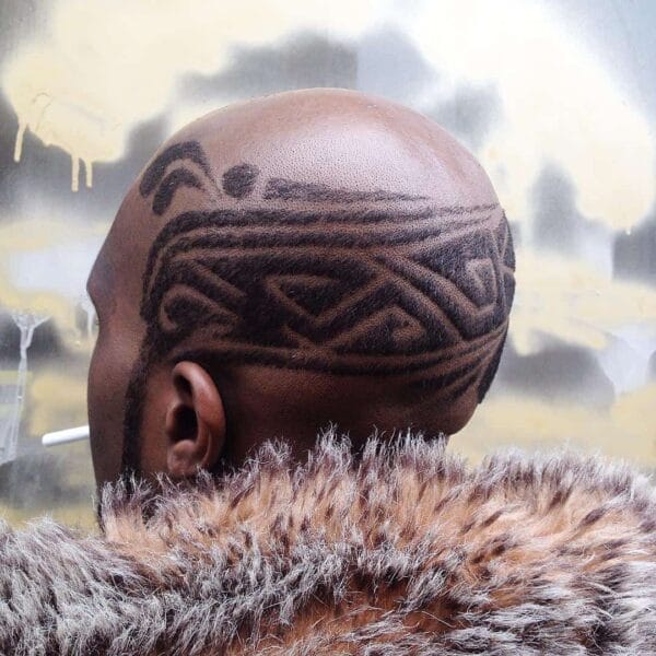 Haircut Designs with tribal designs