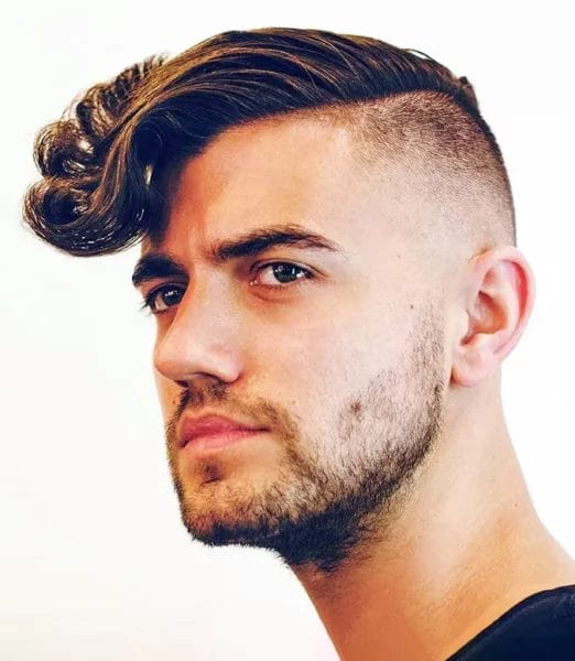 Outrageous Long Top[ shaved sides haircut for men