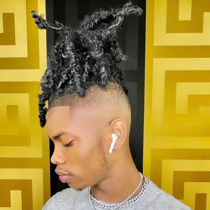 Dreadlocks for men with bun