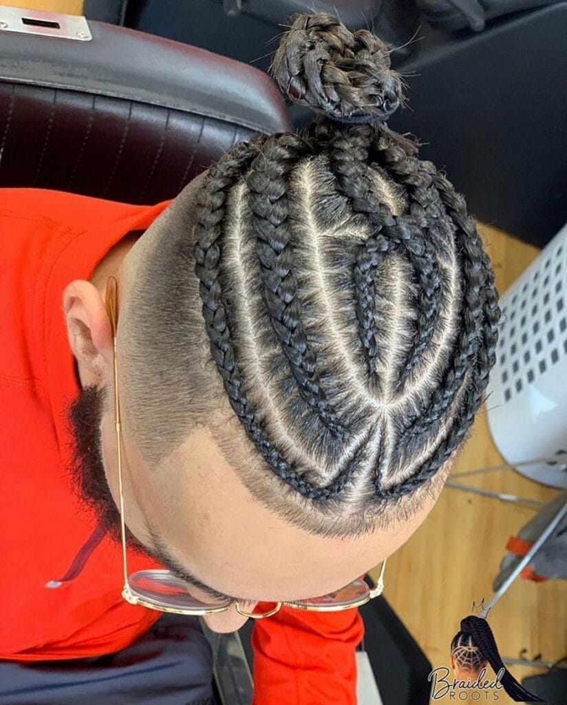 30 Trendy & Sophisticated Man Bun Braids Hairstyles of All Time 20 Man Bun Braid