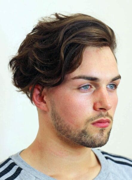 Haircuts For Men With Thick Hair Masculine Hairstyle Ideas 23 Pompadour with Tapered Fade
