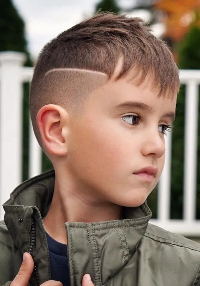 Spiky Hair & Faded Sides Toddler Boy Haircuts
