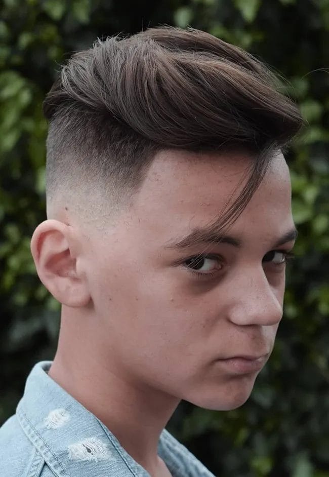 The Show-Stopping Pompadour Haircut For Boys + Low Fade