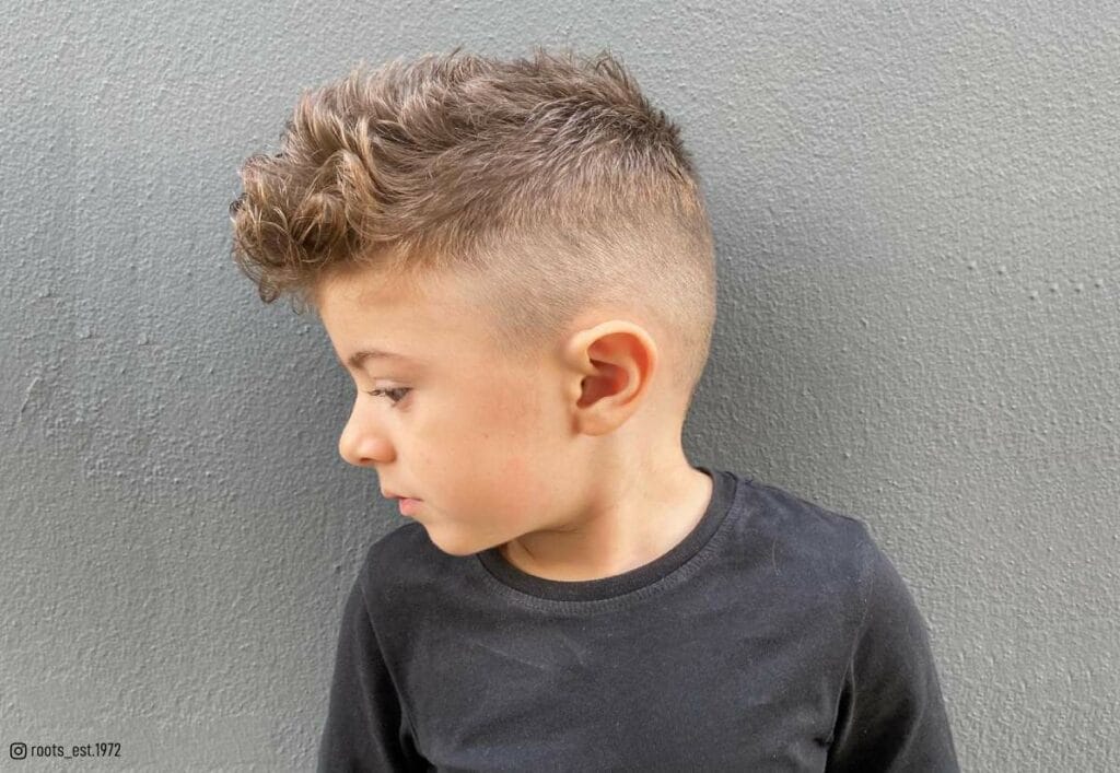 Messy Side-Swept Fringe Toddler Boy Haircuts