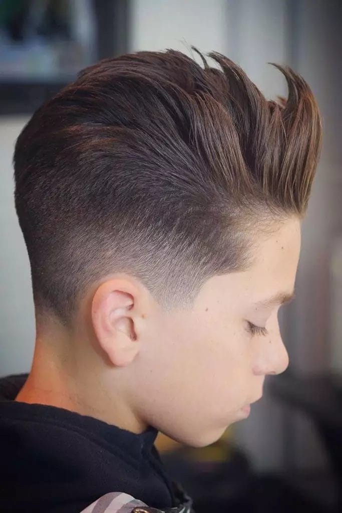 Side Swept Mini Pompadour