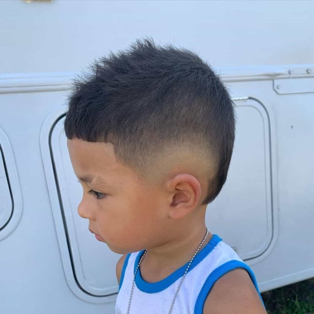 Hairline-Accentuated Kids Mohawk Haircuts
