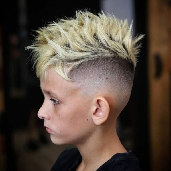 Hairline-Accentuated Kids Mohawk Haircuts