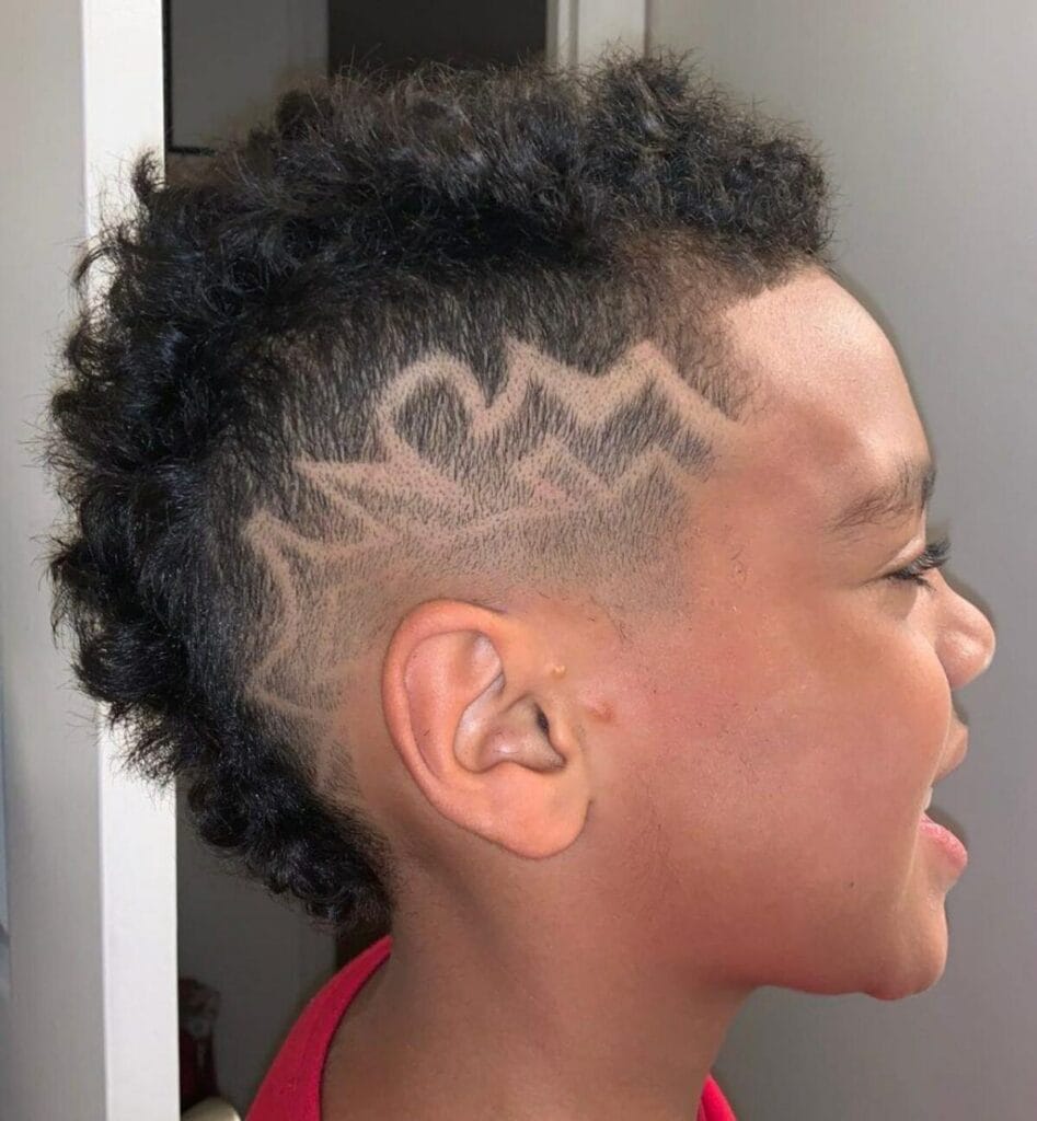 Kids Mohawk Haircuts: Fun, Edgy Styles for Your Little Rockstar 10 Curly Kid-Friendly Style