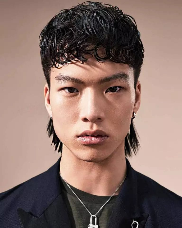 Rock the Retro with Korean Permed Mullet