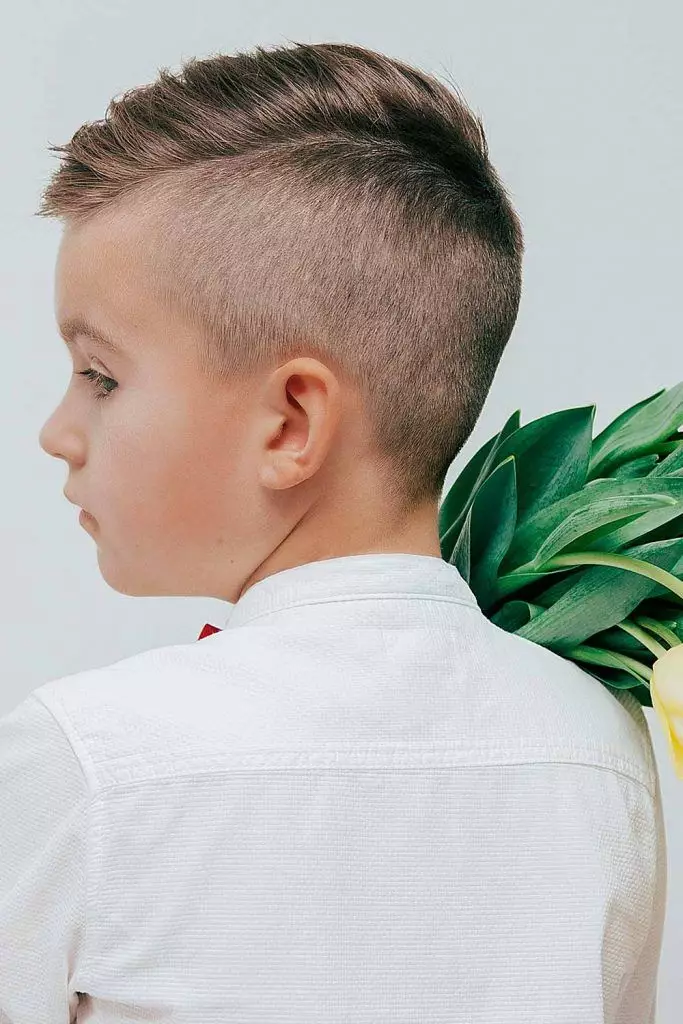 Sideswept Little Boy Haircuts