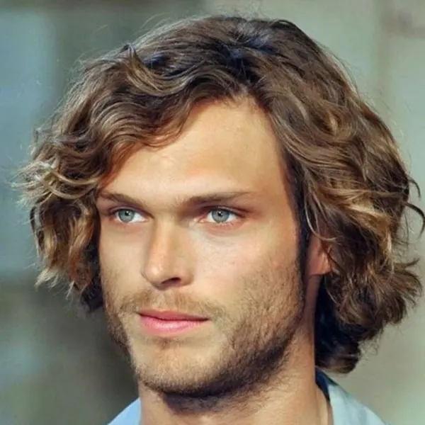 Wavy Long Hairstyles for Men