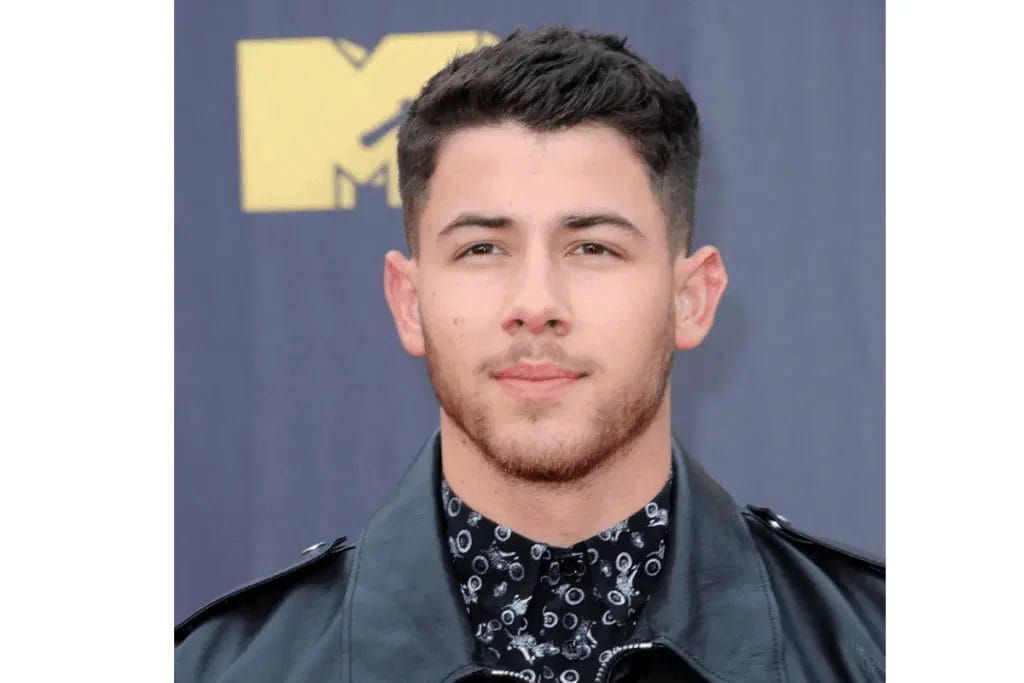 Nick Jonas Men's Haircuts for Round Faces