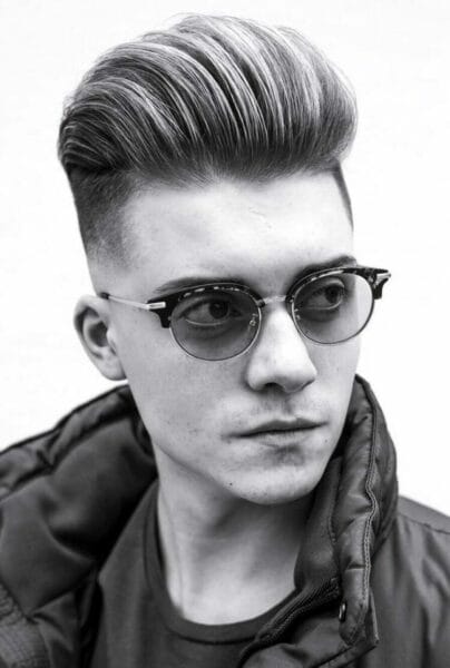Quiff Men's Haircuts for Round Faces