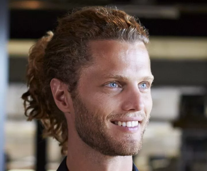 Men's Prom Hairstyles: Stand Out & Impress on Your Big Night! 44 Straight Half Ponytail