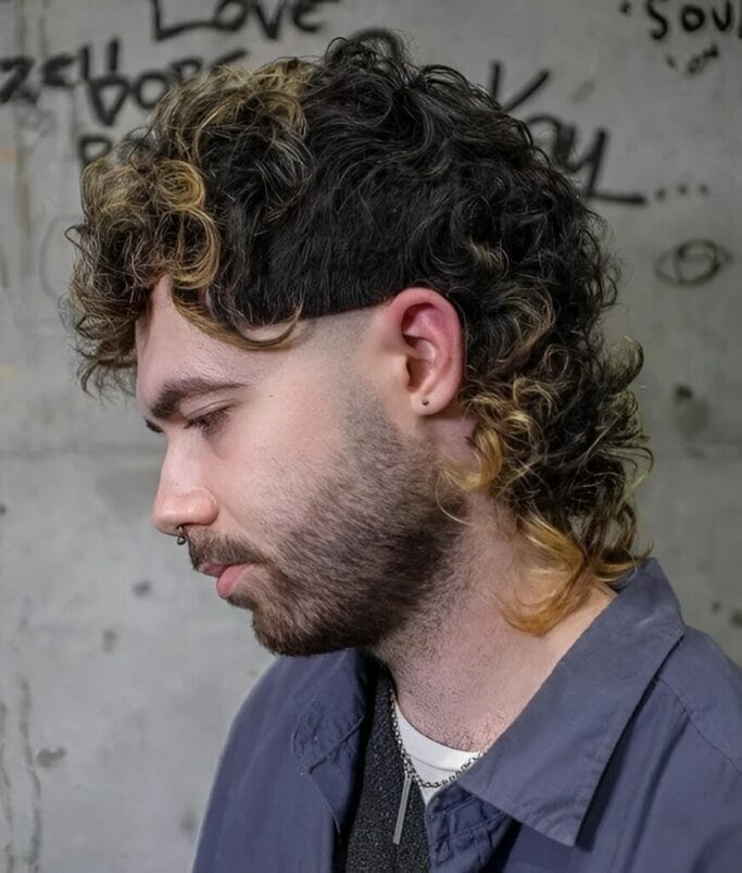 Revive Your Style: Rock the Perm Mullet Fusion Trend Today! 38 Permed Mullet with Permed Back