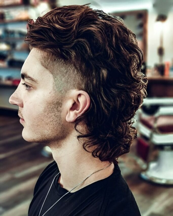Extended Perm Mullet Hairstyle