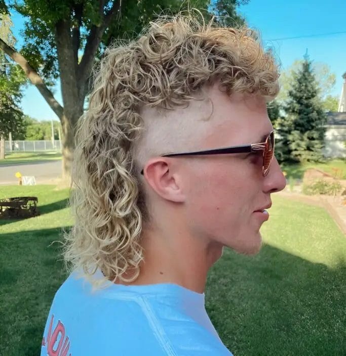 Taper Fade Permed Mullet Reinvented