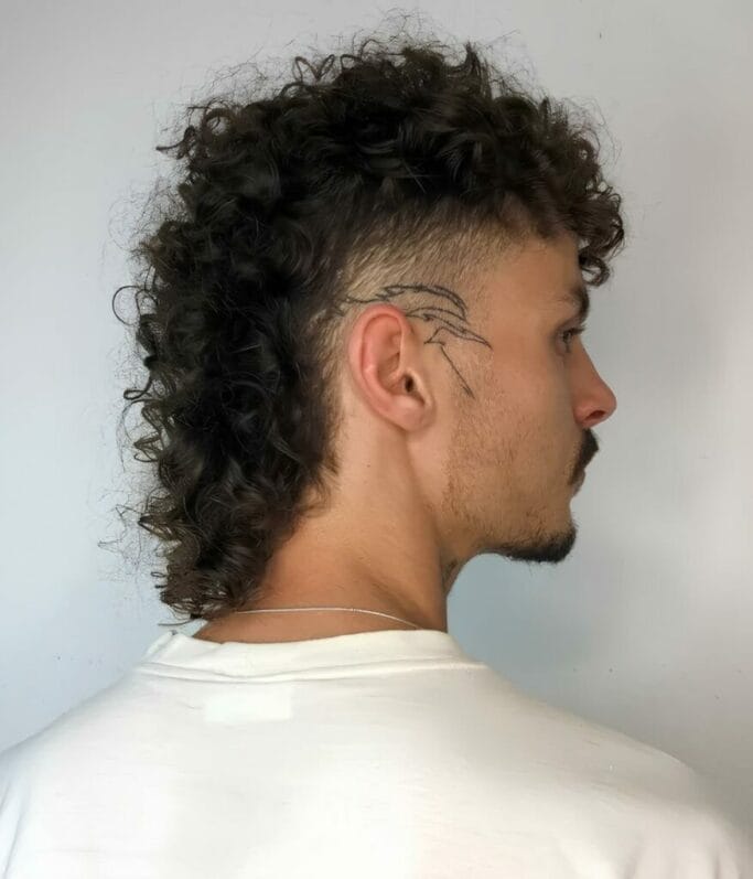 Permed Mullet with Permed Top