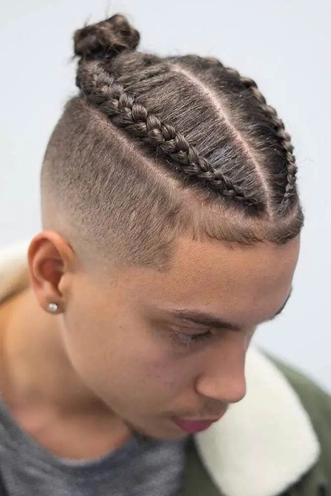 Undercut with cornrows