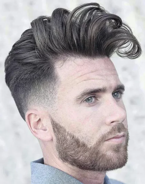 Comb over Men's Haircuts for Round Faces