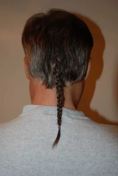 Layered Curtains with a Plaited Rat Tail