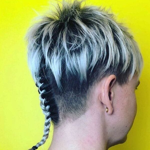 Rat Tail Hairstyles for Men: Bold & Daring Hairstyles Revival 12 Layered Curtains with a Plaited Rat Tail