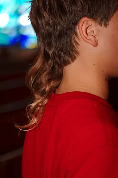 Rat Tail Hairstyles for Men: Bold & Daring Hairstyles Revival 23 Layered Curls Rat Tail Hairstyle