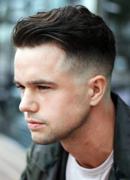 Regular Haircut for men with quiff