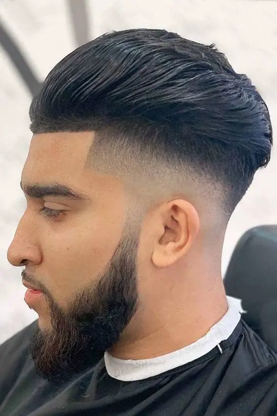 Shape Up Haircut with slicked back