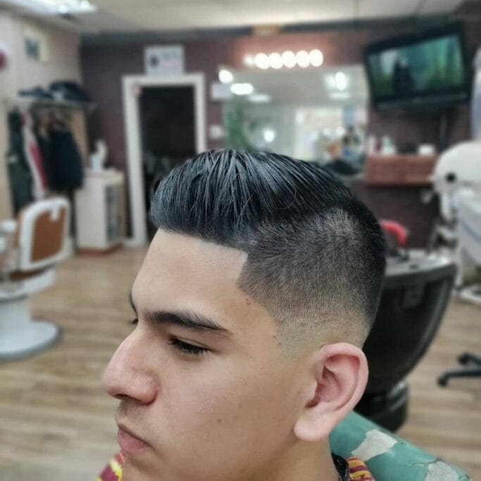Comb Over with Low Fade Haircuts for Men with Small Heads