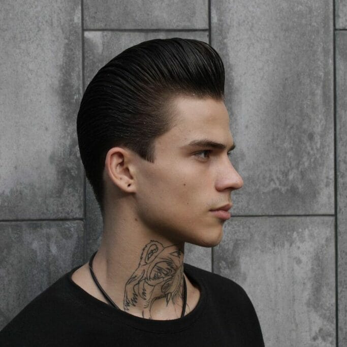 Pompadour Haircuts for Men with Small Heads