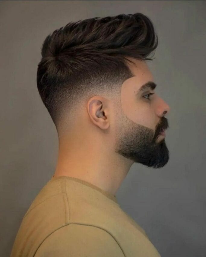 Quiff Haircut for Oval Faces
