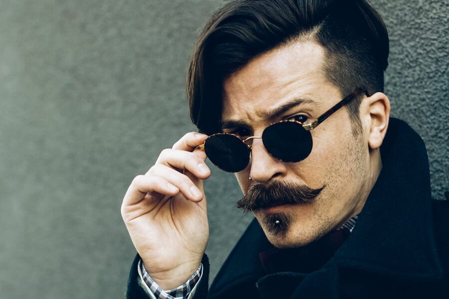 Handlebar Mustache: A Timeless Classic for the Modern Man! 14 Handlebar Mustache with Balbo Beard: A Winning Combination