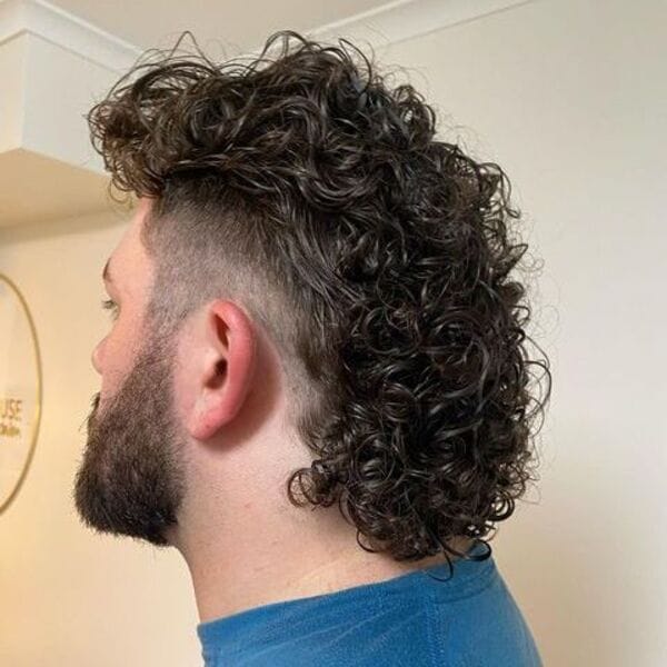 Curly Skullet Haircut